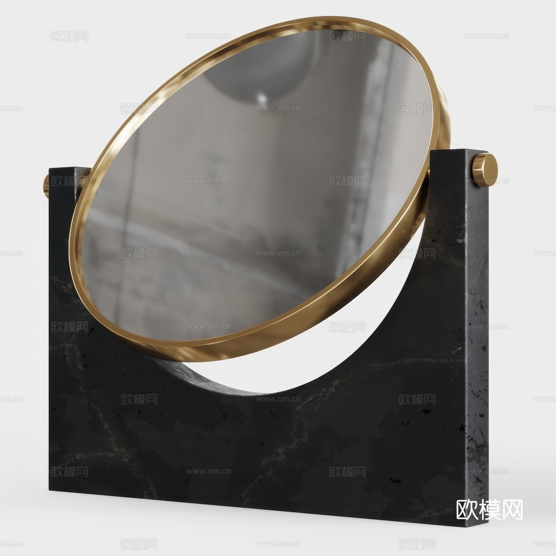 现代轻奢化妆镜3d模型