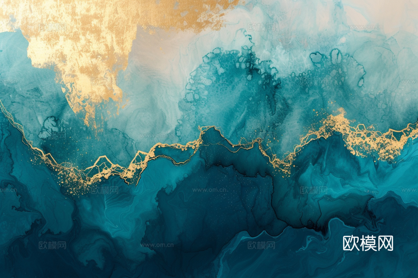 3D立体肌理油画涂抹背景壁纸下载（渲染图4）