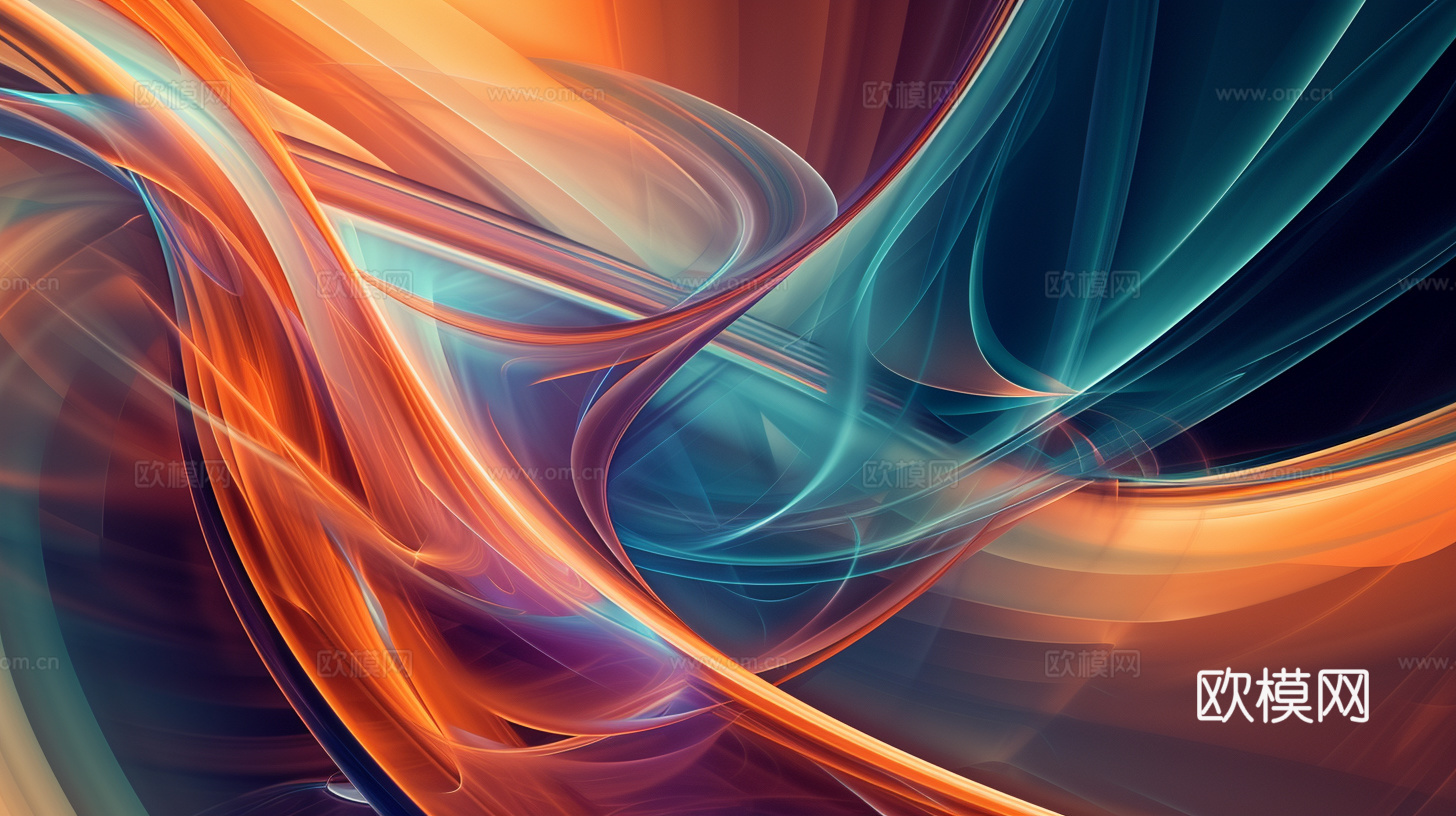 3D立体肌理油画涂抹背景壁纸下载（渲染图6）