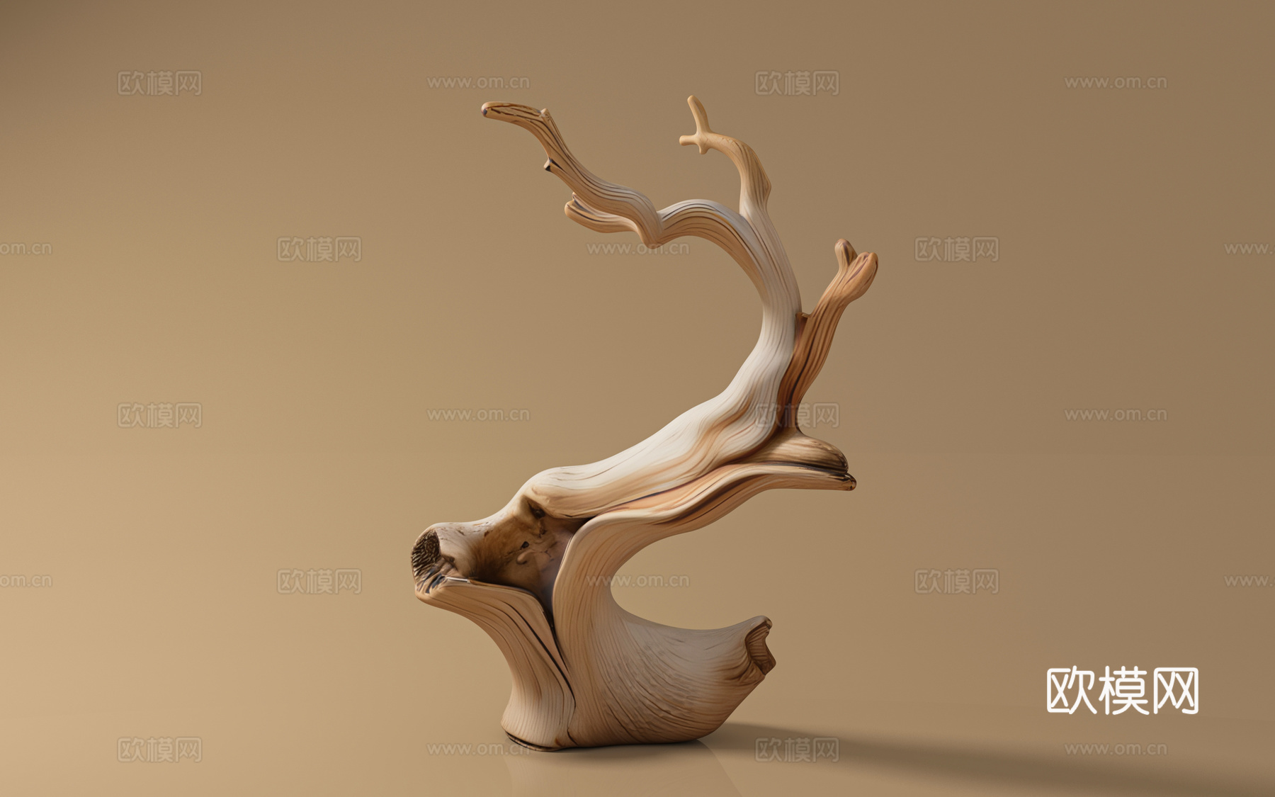 木雕根雕景观雕塑 艺术雕刻 景观装饰 雕塑摆件 场景氛围 美3d模型