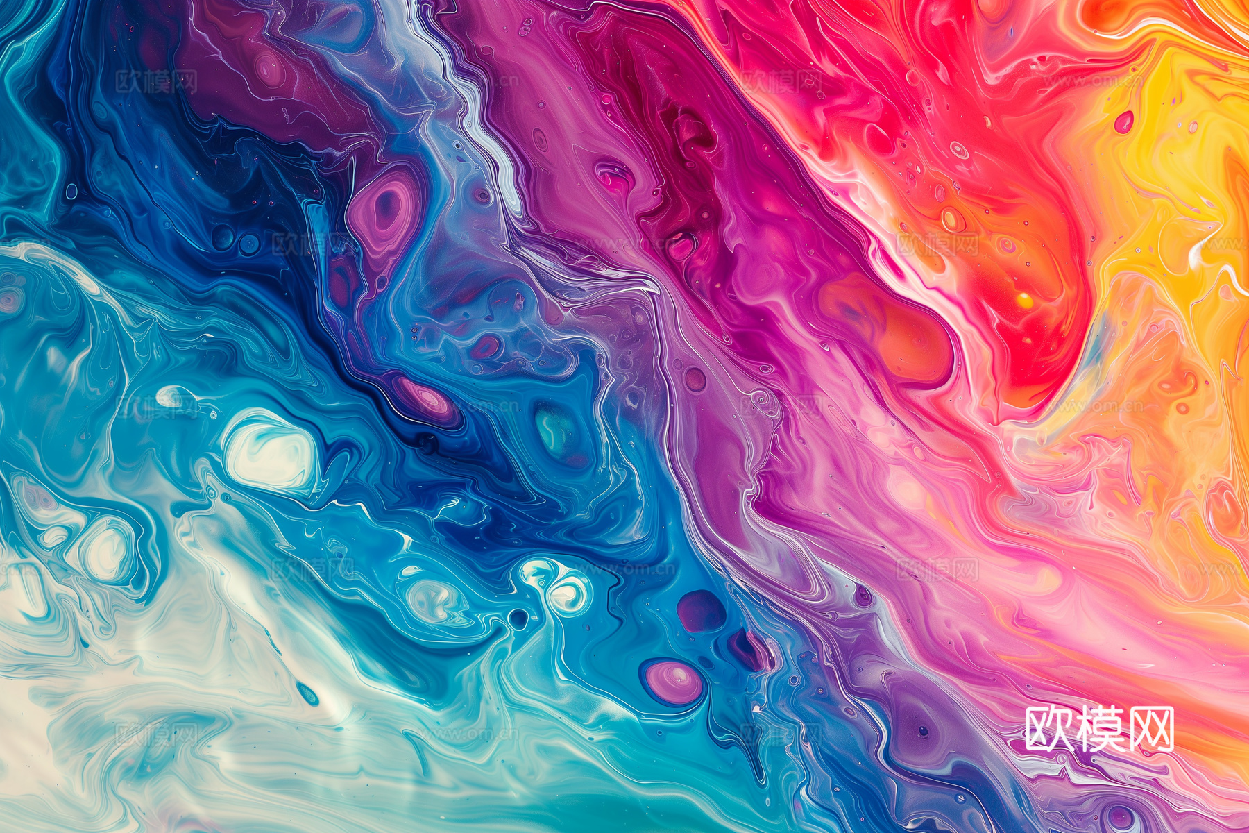 3D立体肌理油画涂抹背景壁纸