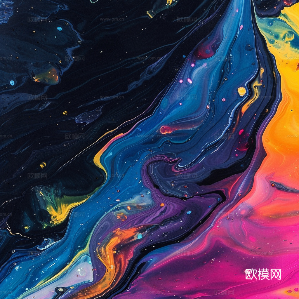 3D立体肌理油画涂抹背景壁纸