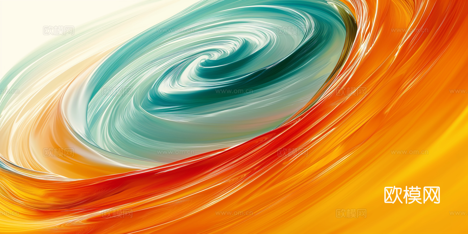 3D立体肌理油画涂抹背景壁纸下载（渲染图6）