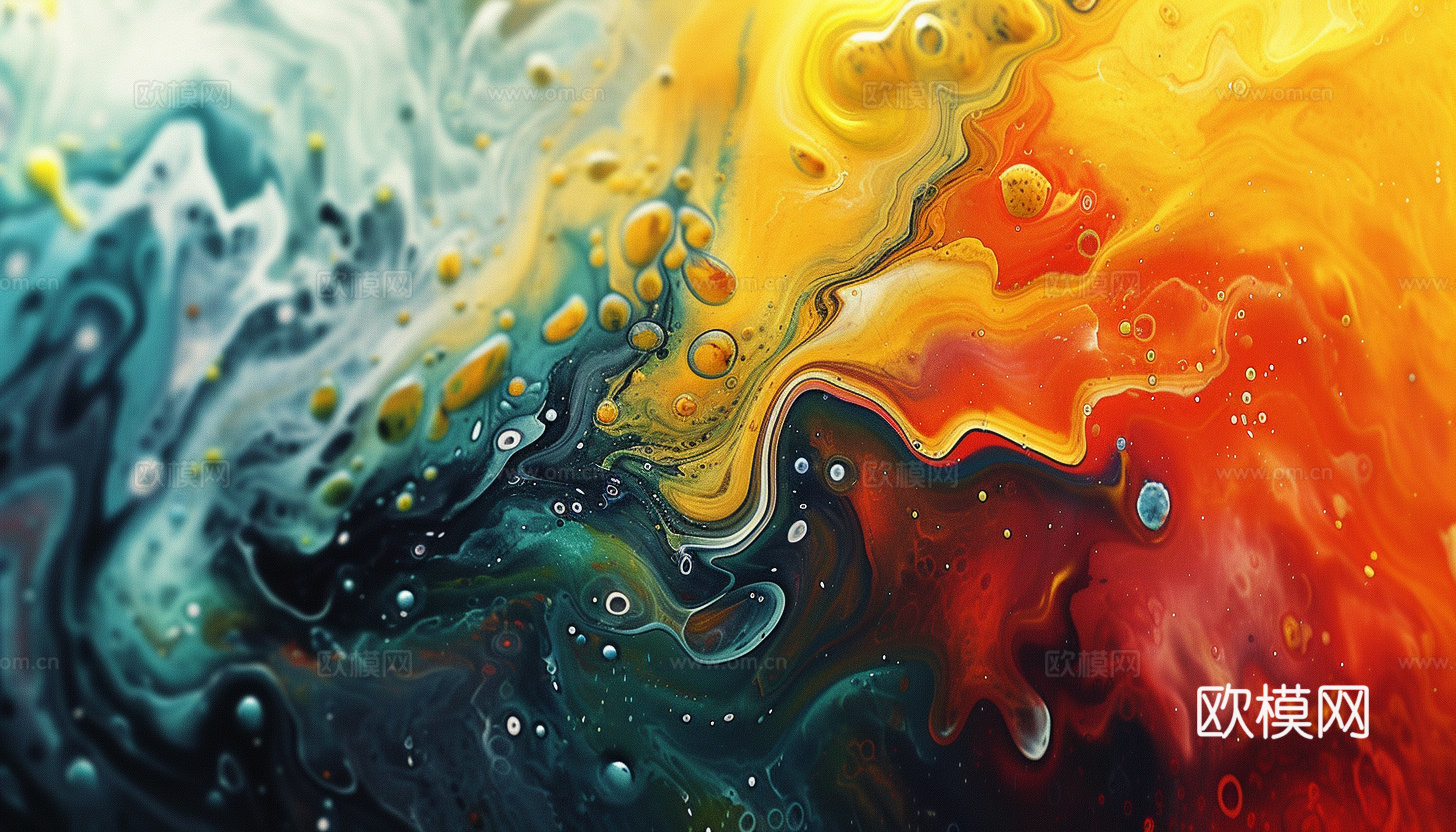 3D立体肌理油画涂抹背景壁纸