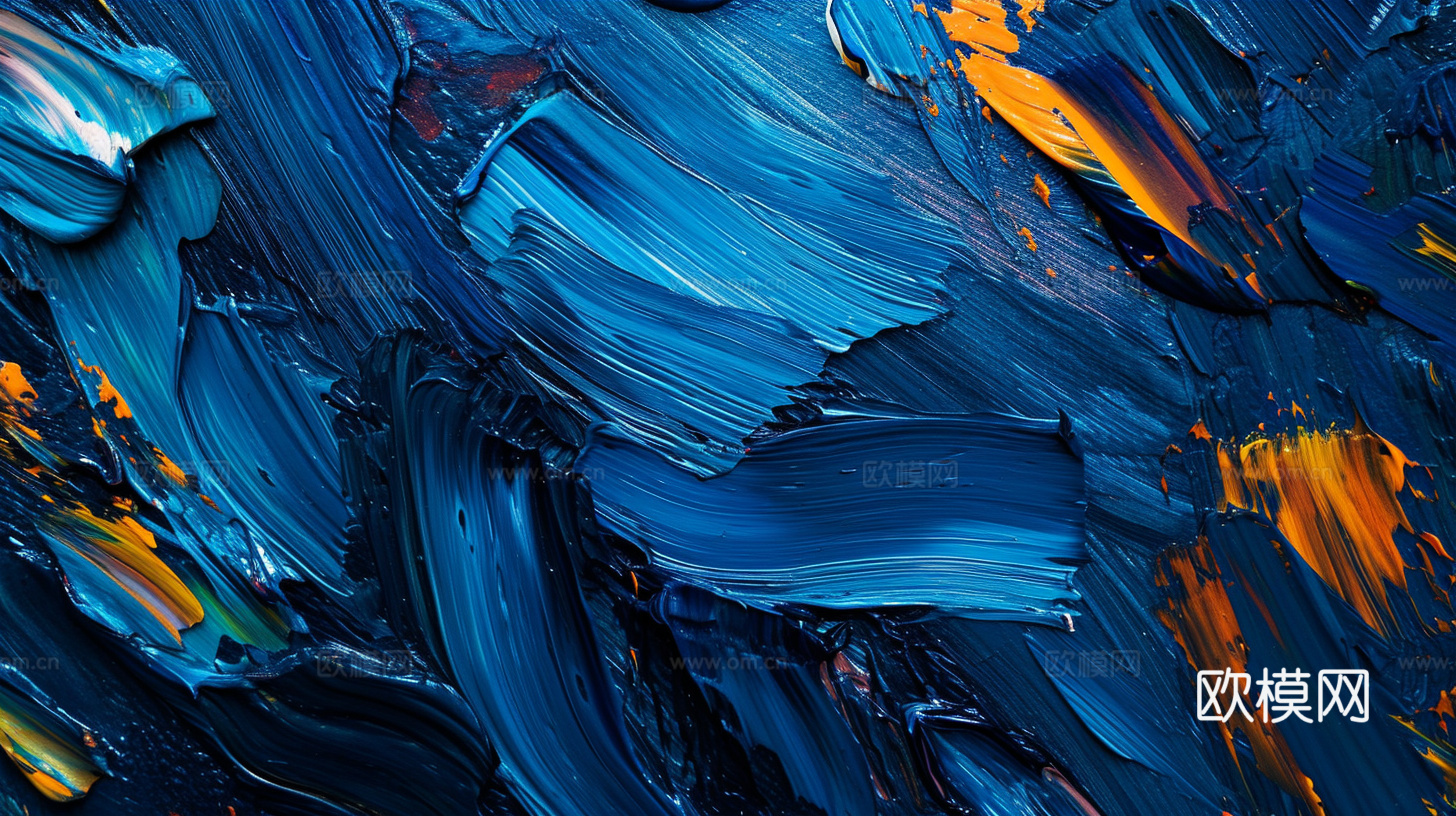 3D立体肌理油画涂抹背景壁纸