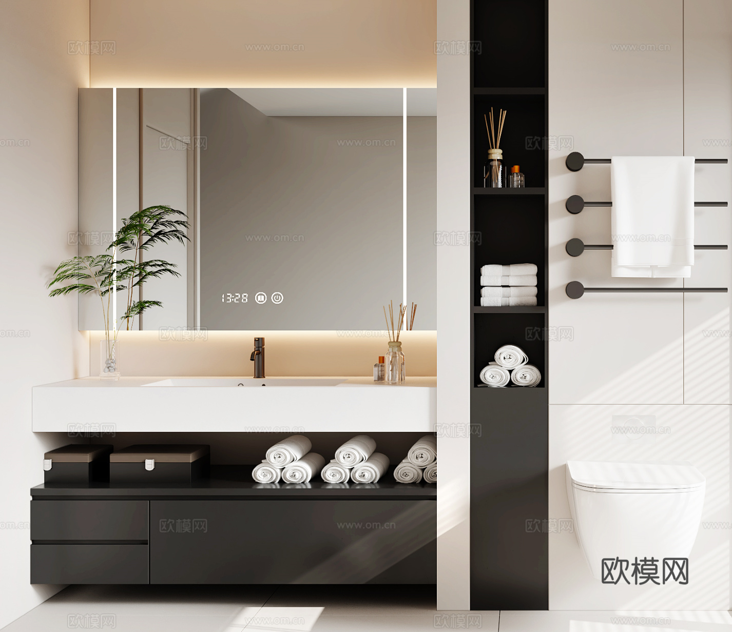现代卫浴柜3d模型
