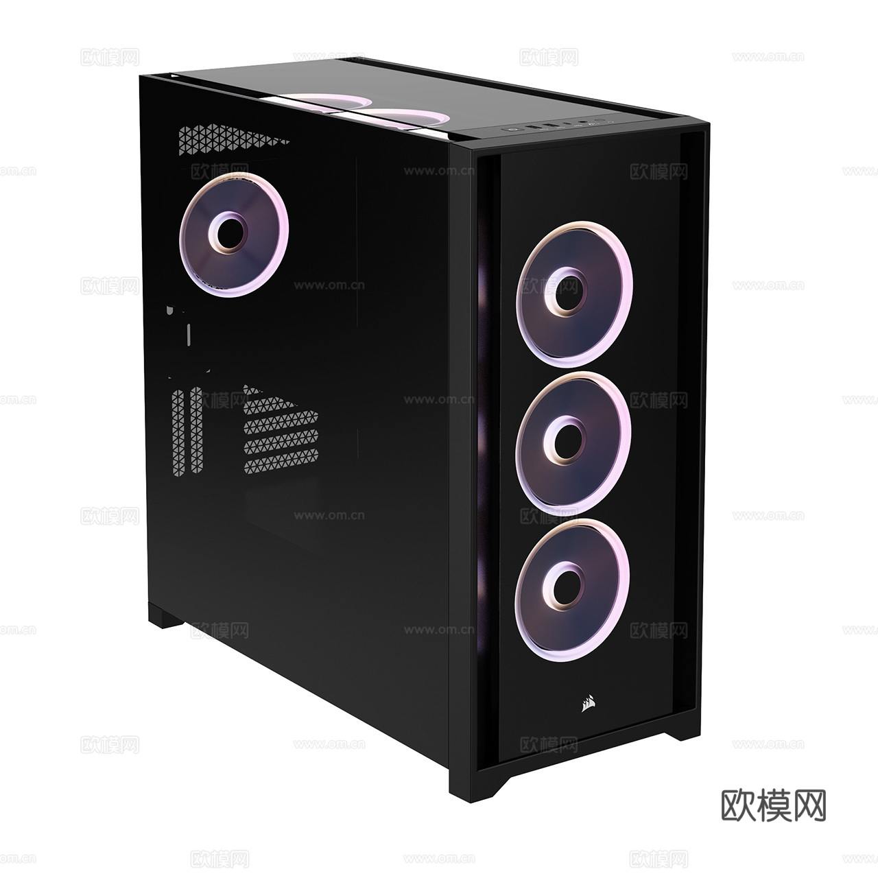 Corsair 5000X 海盗船机箱 电脑机箱 电脑主机3d模型