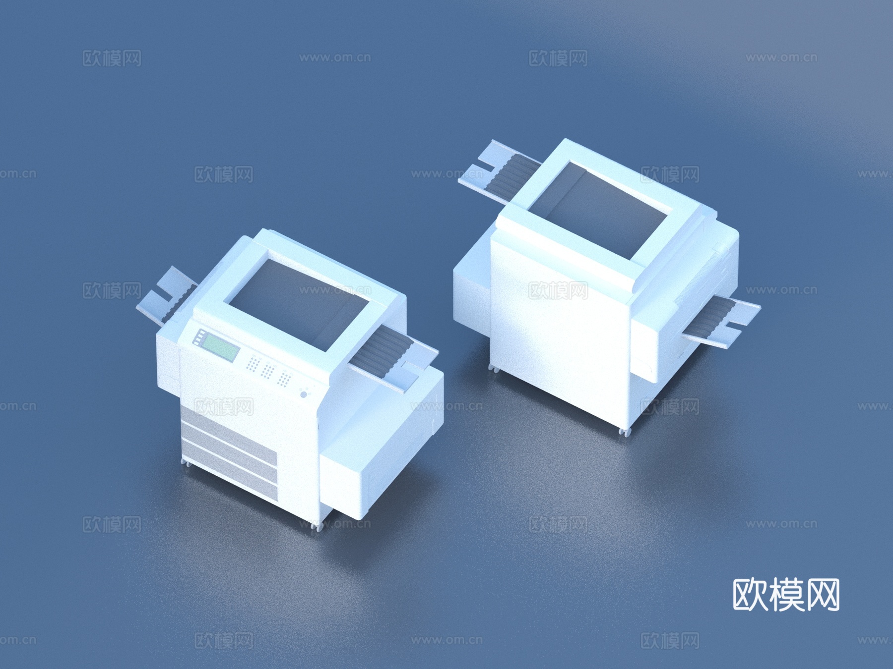 打印机 复印机 扫描机  办公设备3d模型
