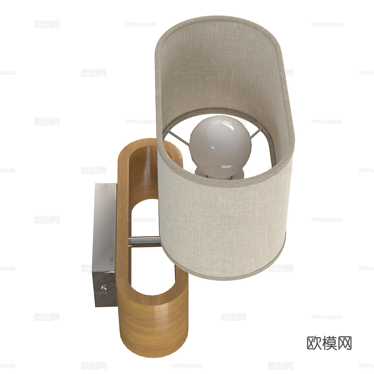 新中式装饰壁灯3d模型