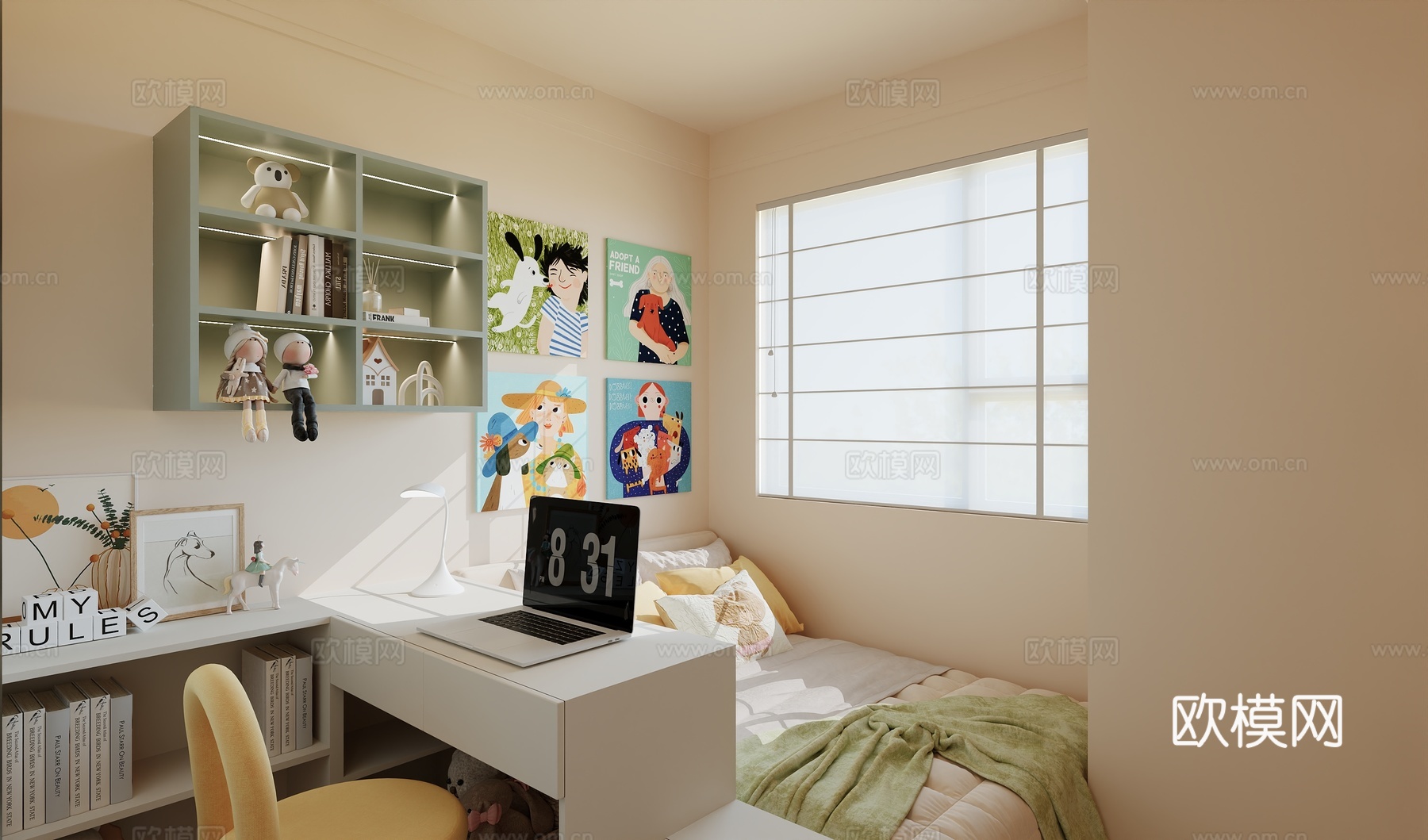 儿童房3d模型