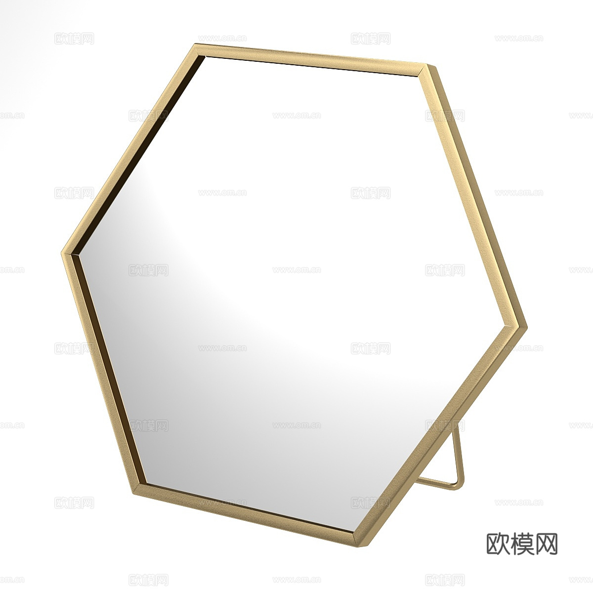 现代轻奢镜子组合3d模型