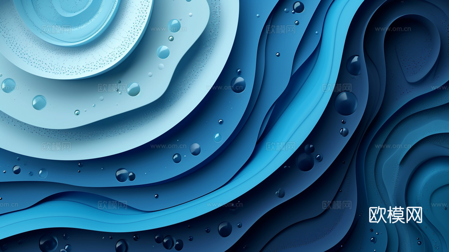 3D立体肌理油画涂抹背景壁纸下载（渲染图1）