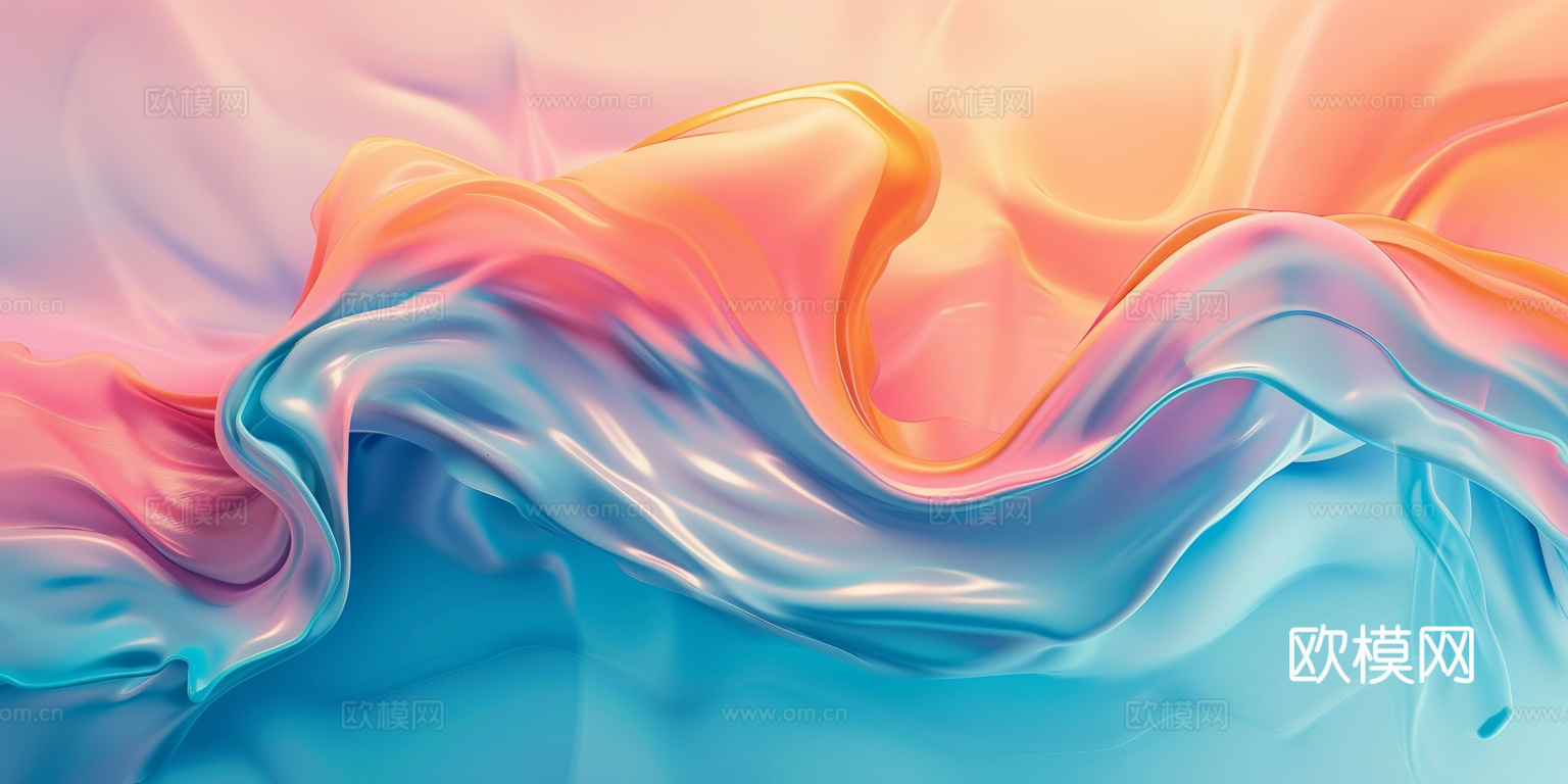 3D立体肌理油画涂抹背景壁纸