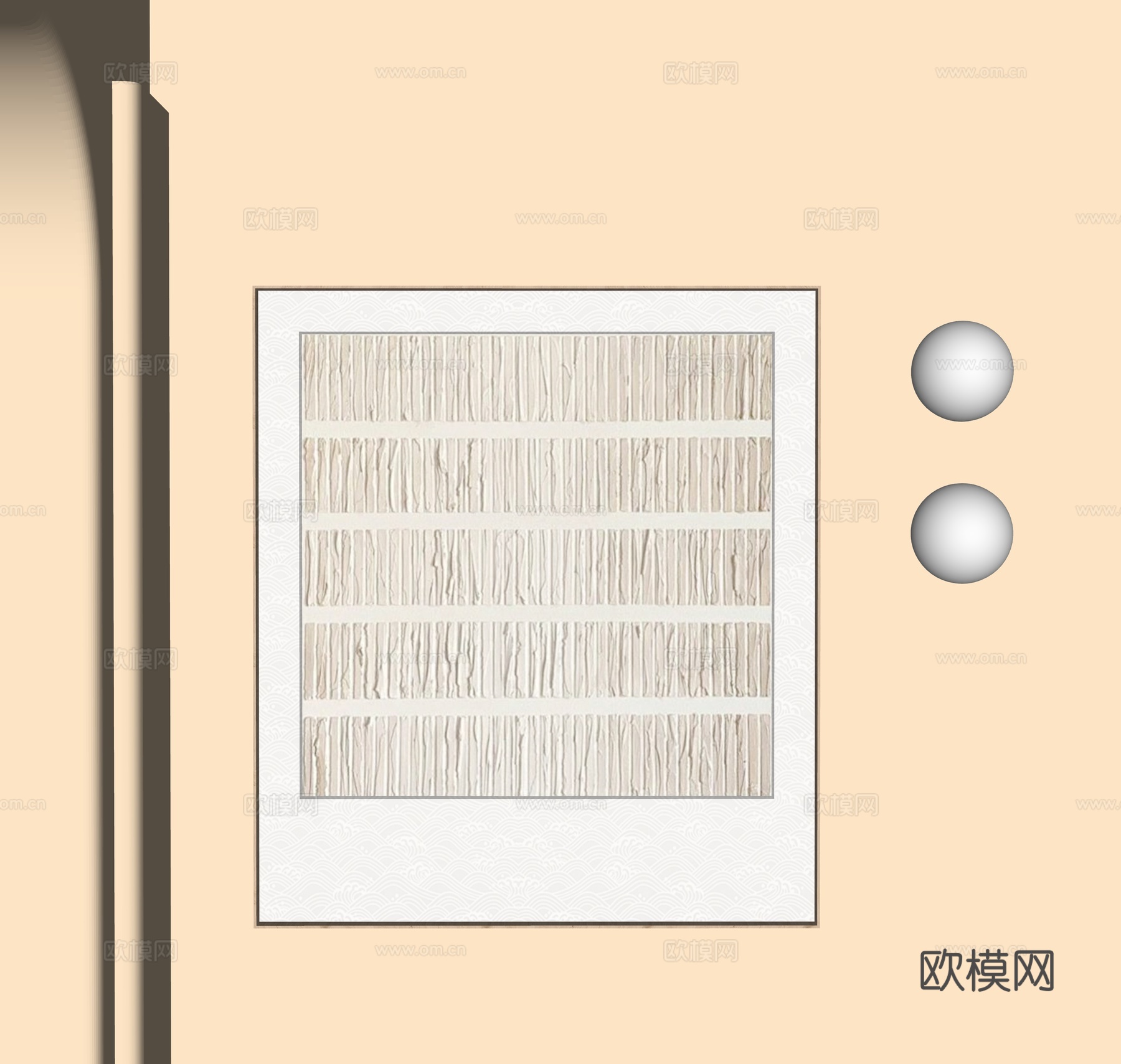 现代装饰挂画su模型
