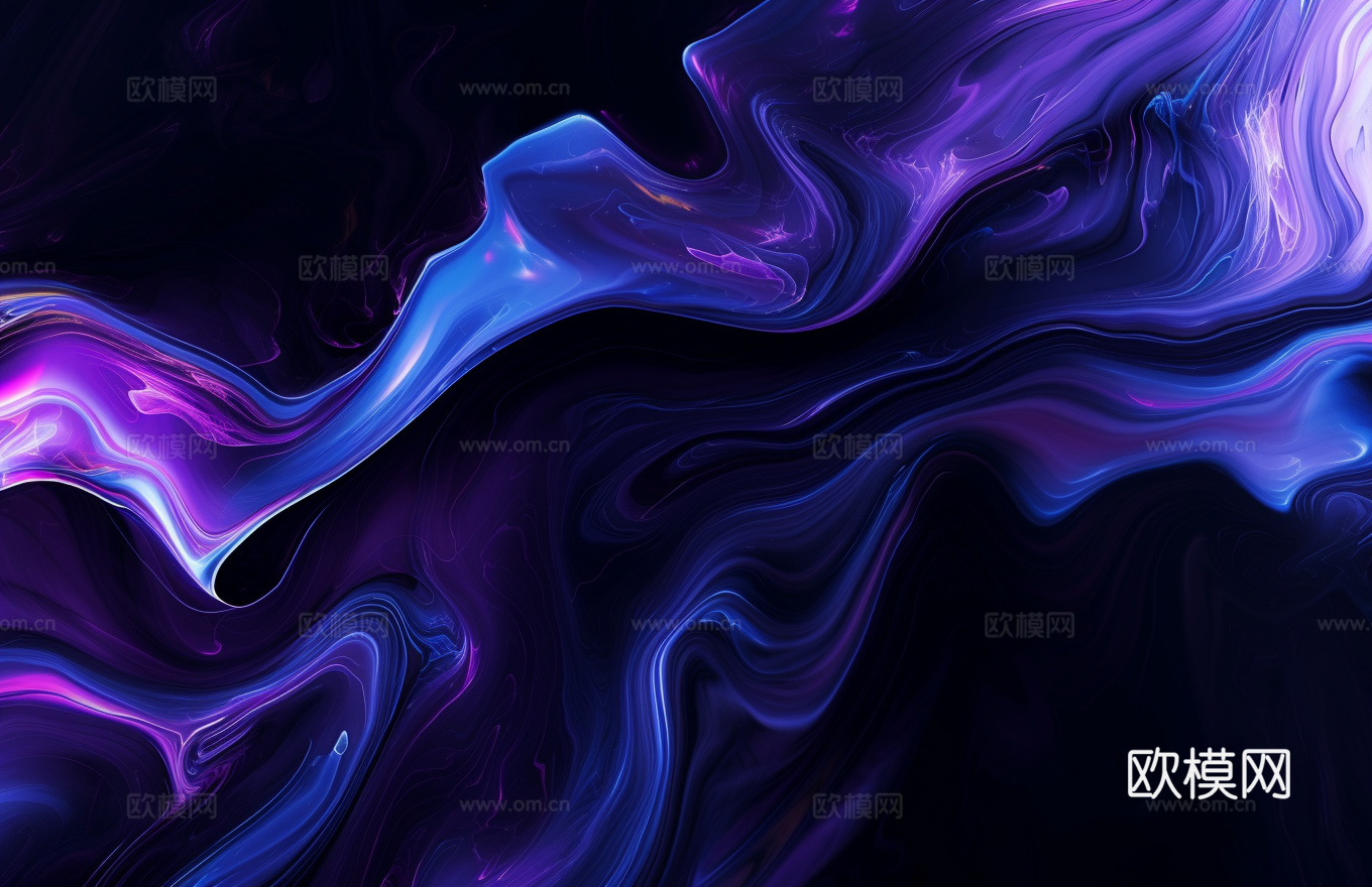 3D立体肌理油画涂抹背景壁纸下载（渲染图5）