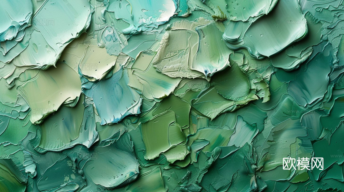 3D立体肌理油画涂抹背景壁纸下载（渲染图4）