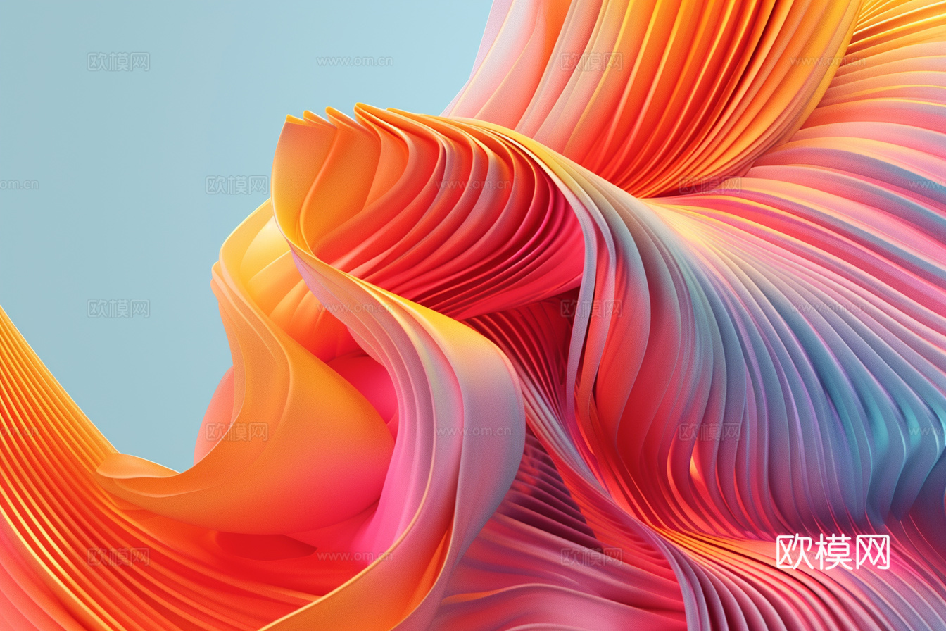 3D立体肌理油画涂抹背景壁纸