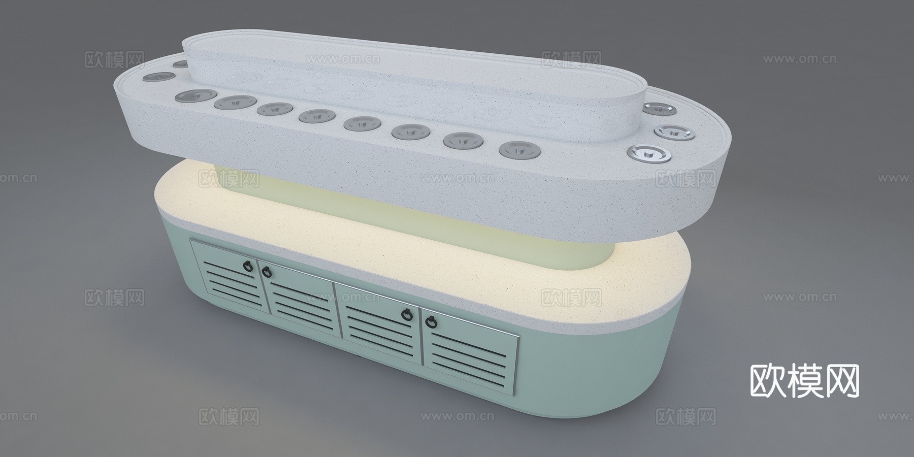 现代风酱料台3d模型