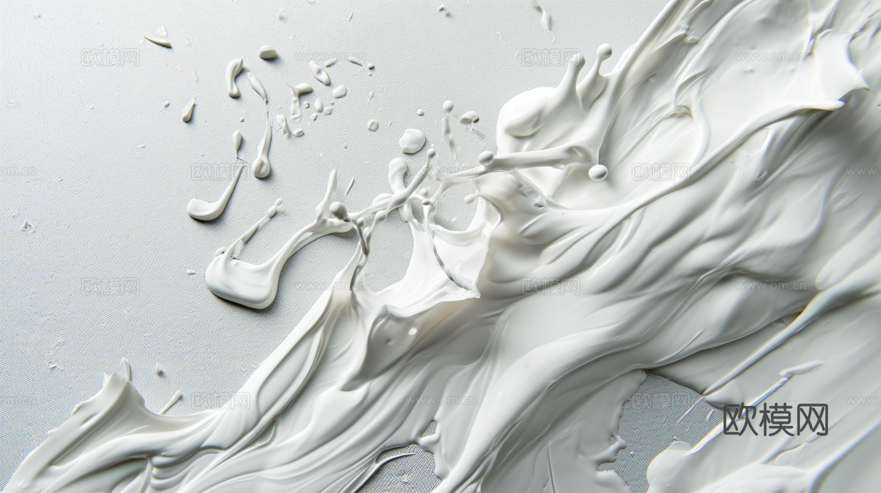 3D立体肌理油画涂抹背景壁纸下载（渲染图8）