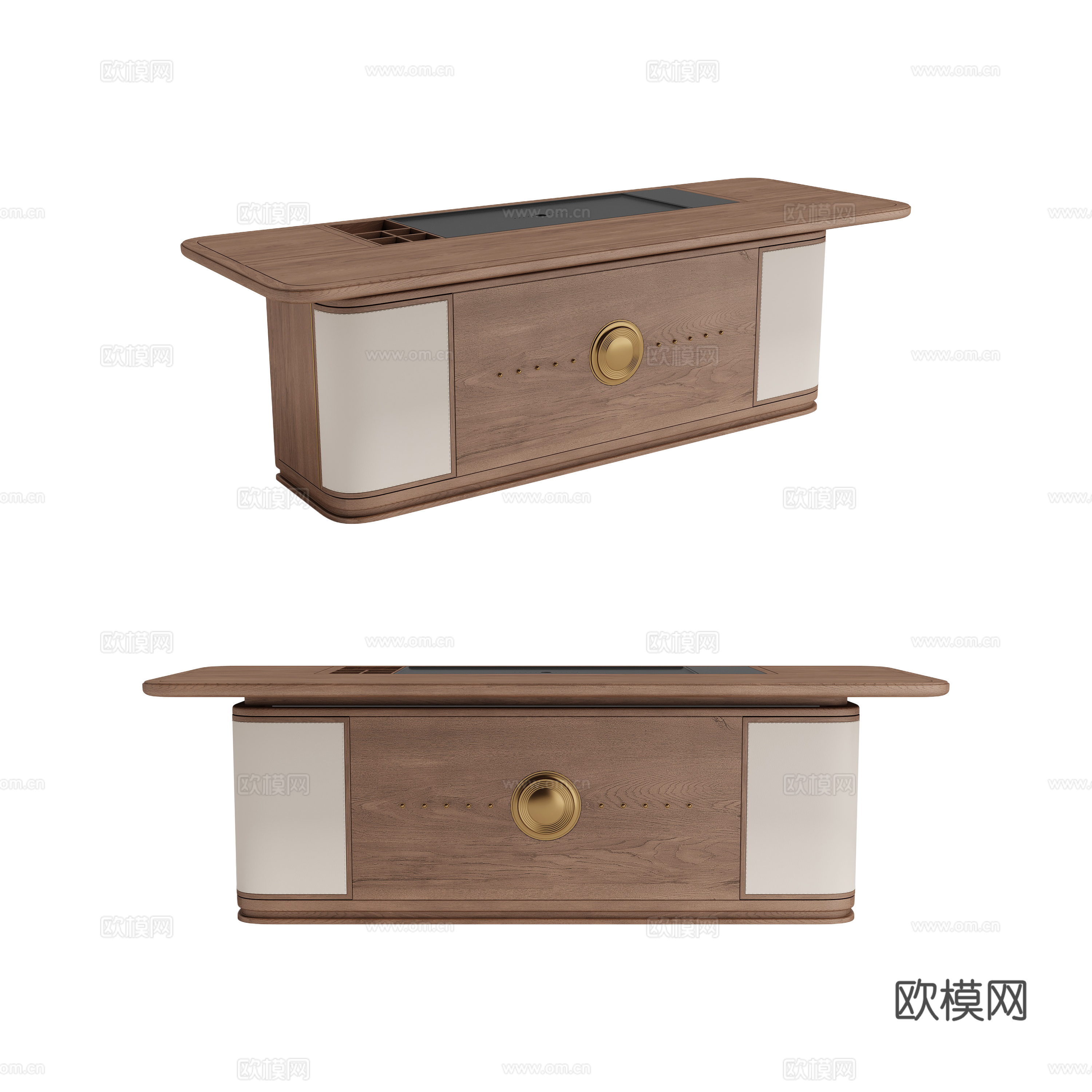 新中式茶台3d模型