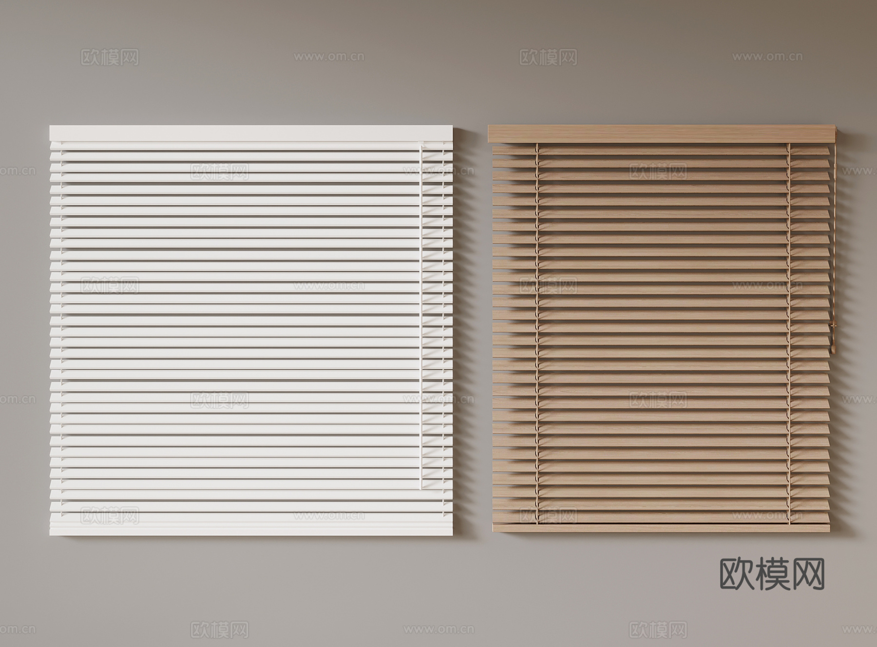 百叶帘 现代百叶帘 卷帘3d模型