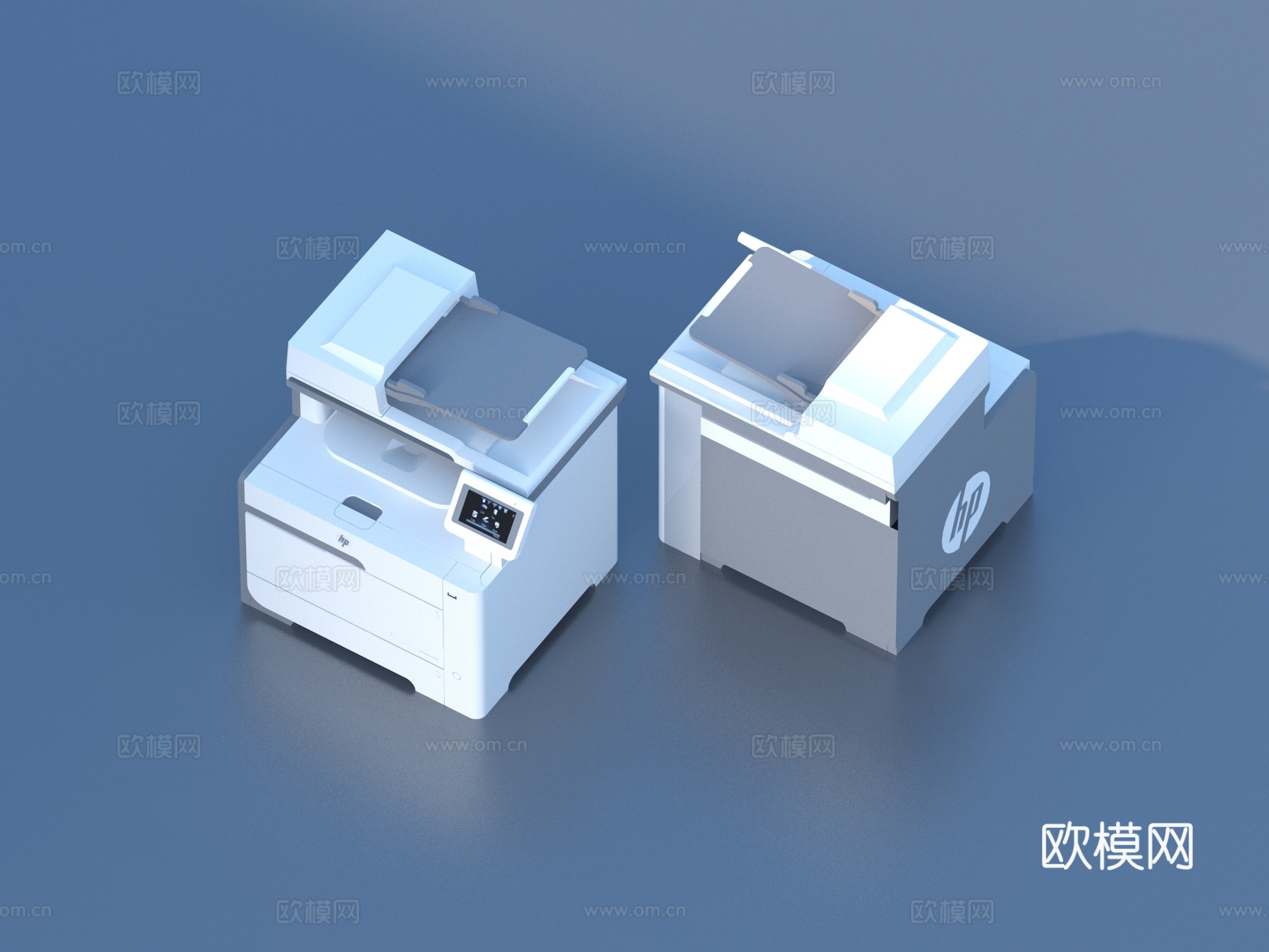 打印机 复印机 扫描机  办公设备3d模型