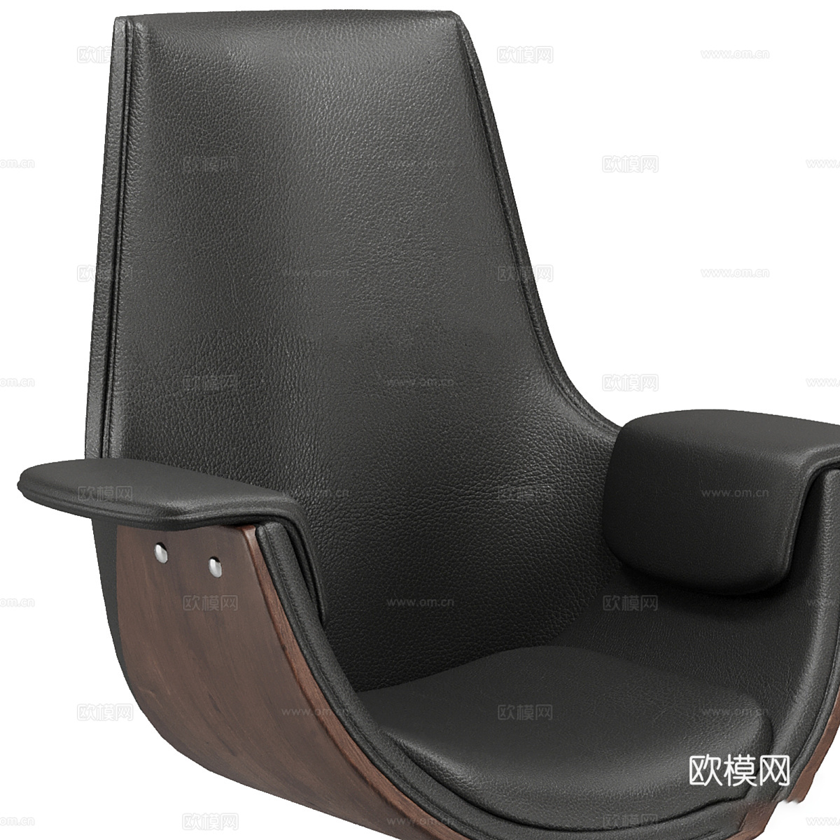 现代意式办公椅3d模型