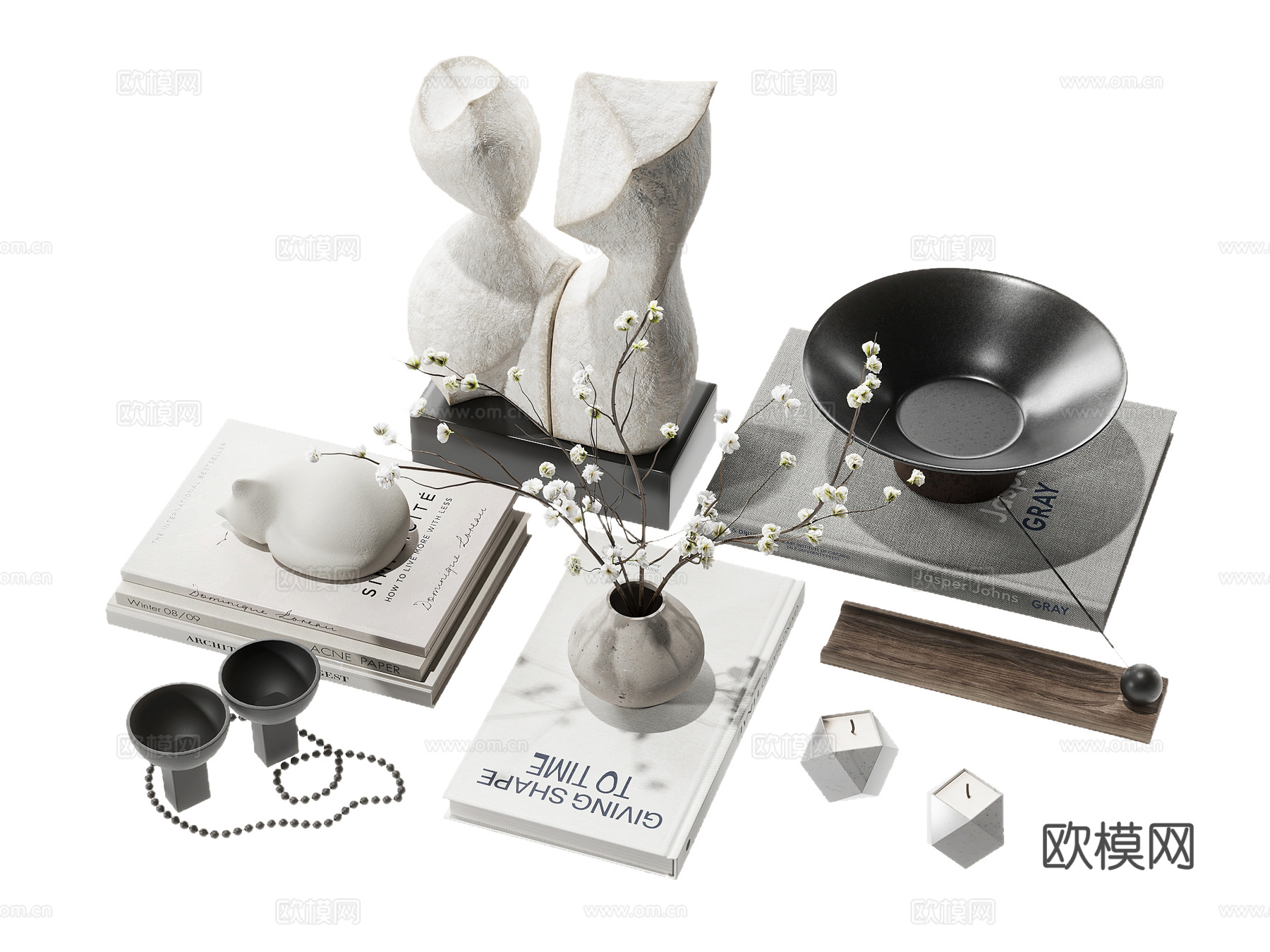 现代装饰品摆件3d模型