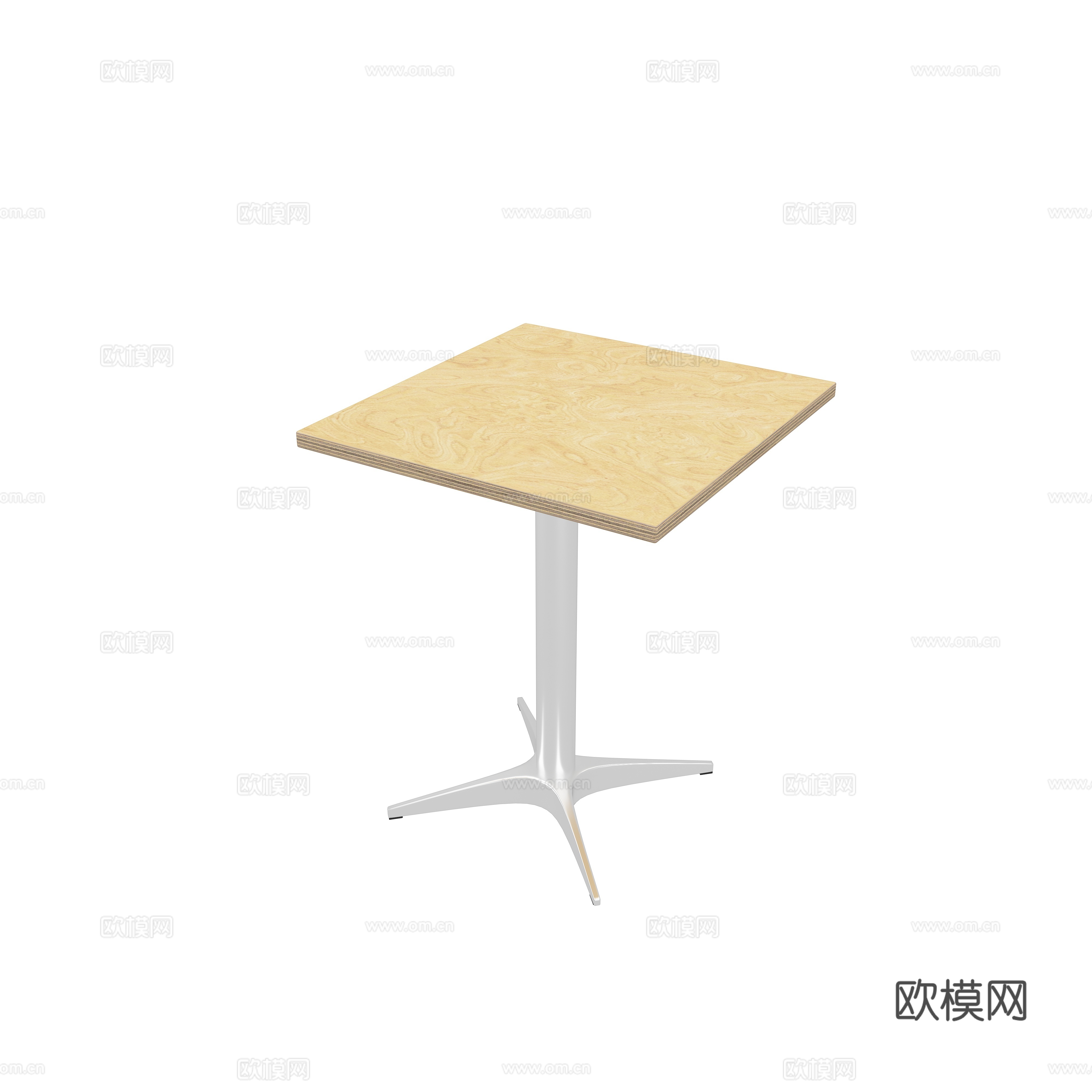 海洋板方桌3d模型