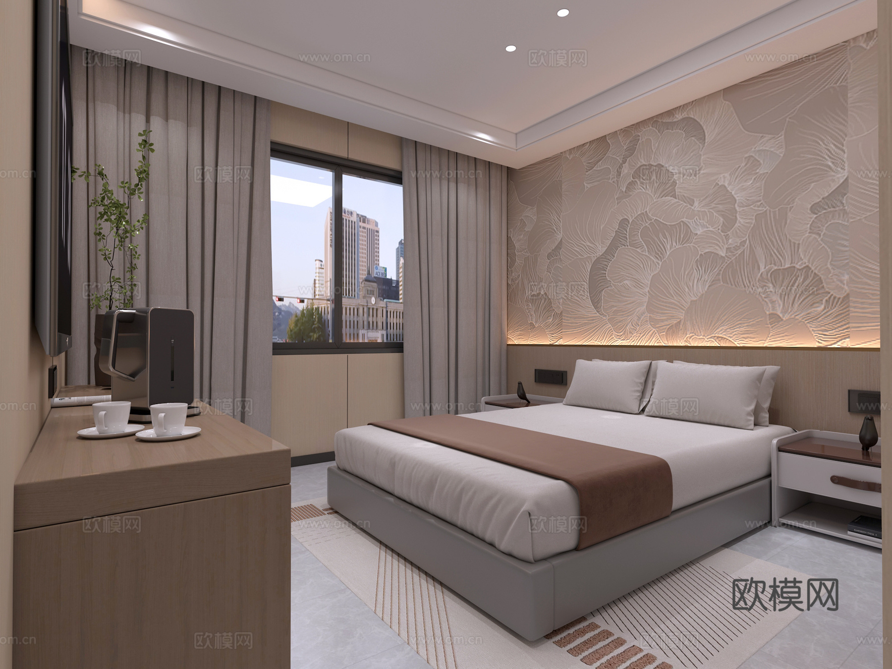 现代/简约/酒店客房/公寓3d模型
