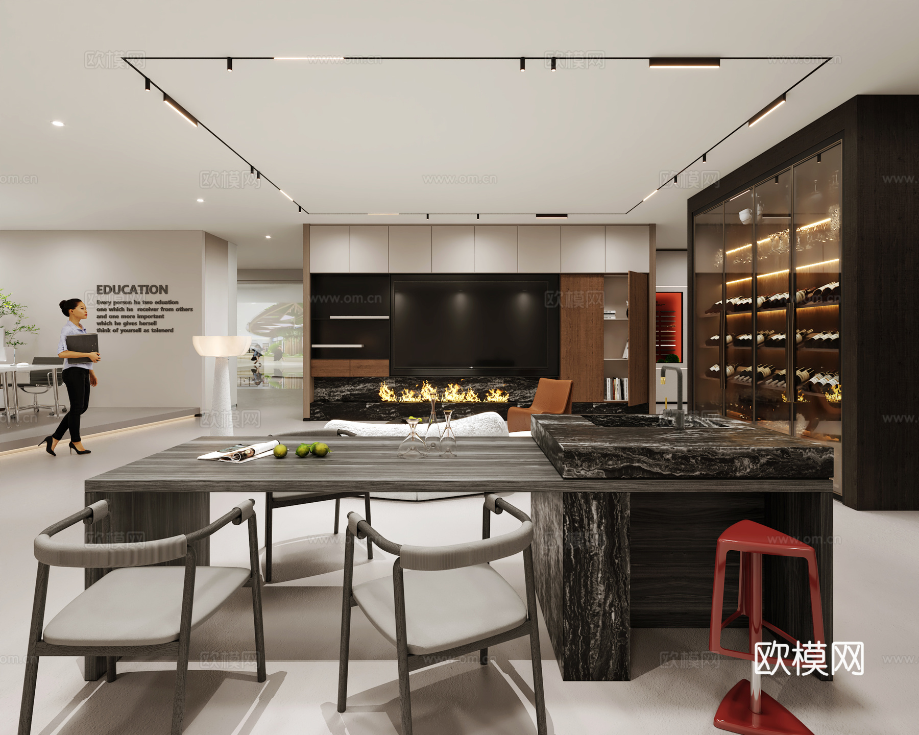 全屋定制展示店3d模型