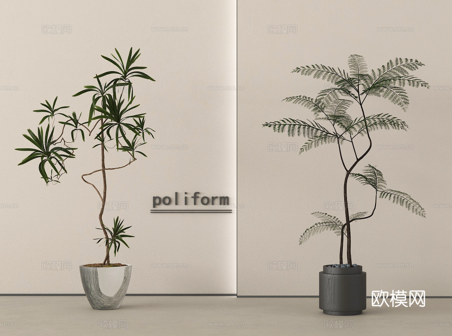 盆栽 盆景 植物 绿植su模型