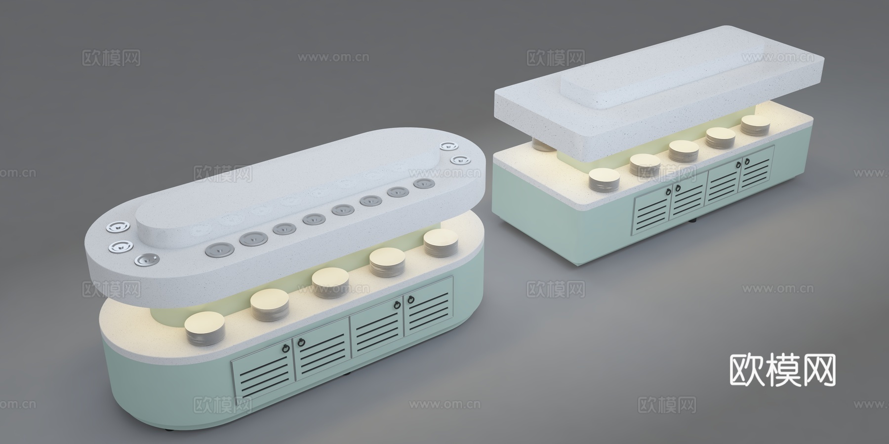 现代风酱料台3d模型