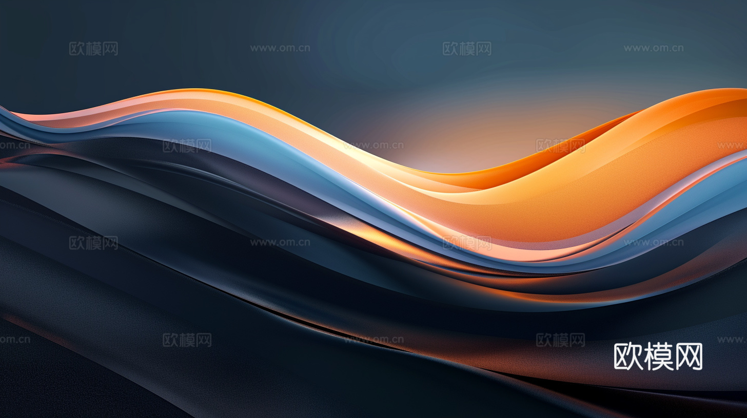 3D立体肌理油画涂抹背景壁纸下载（渲染图2）