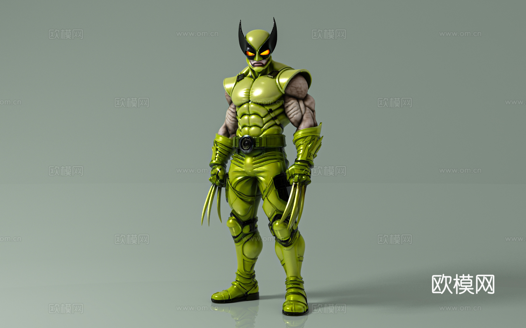生化战士卡通人物 爪牙武器 动漫角色 游戏角色 卡通形象 手3d模型