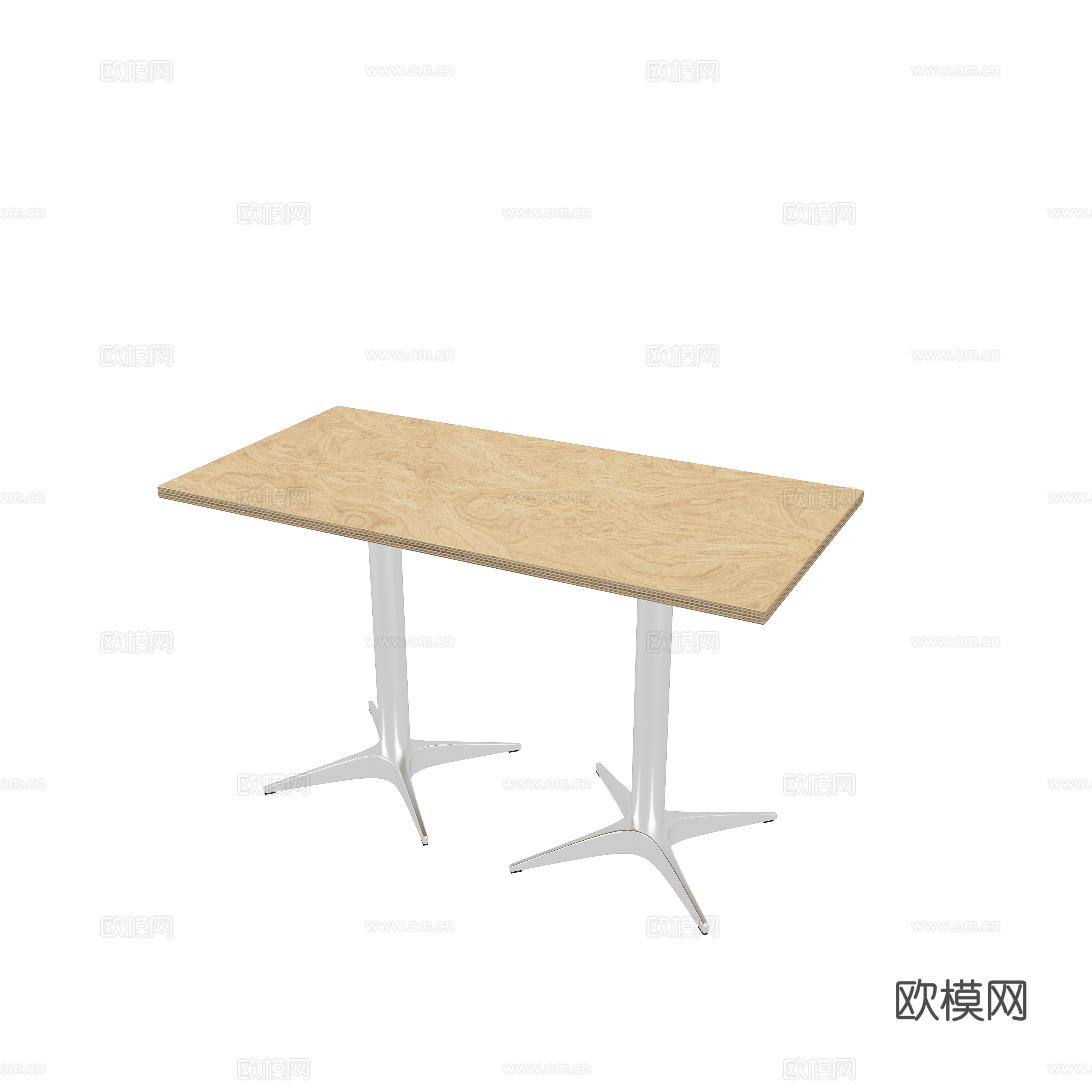 海洋板长桌3d模型