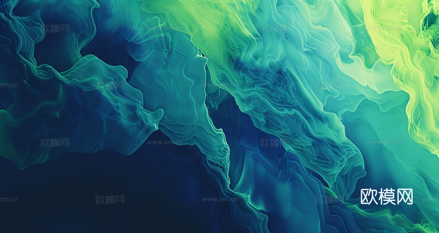 3D立体肌理油画涂抹背景壁纸下载（渲染图1）