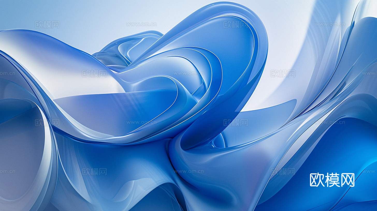 3D立体肌理油画涂抹背景壁纸下载（渲染图1）