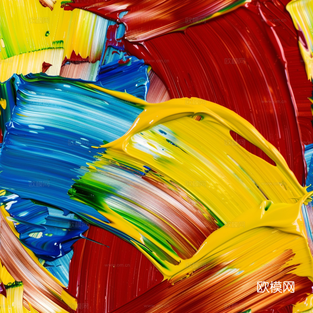 3D立体肌理油画涂抹背景壁纸