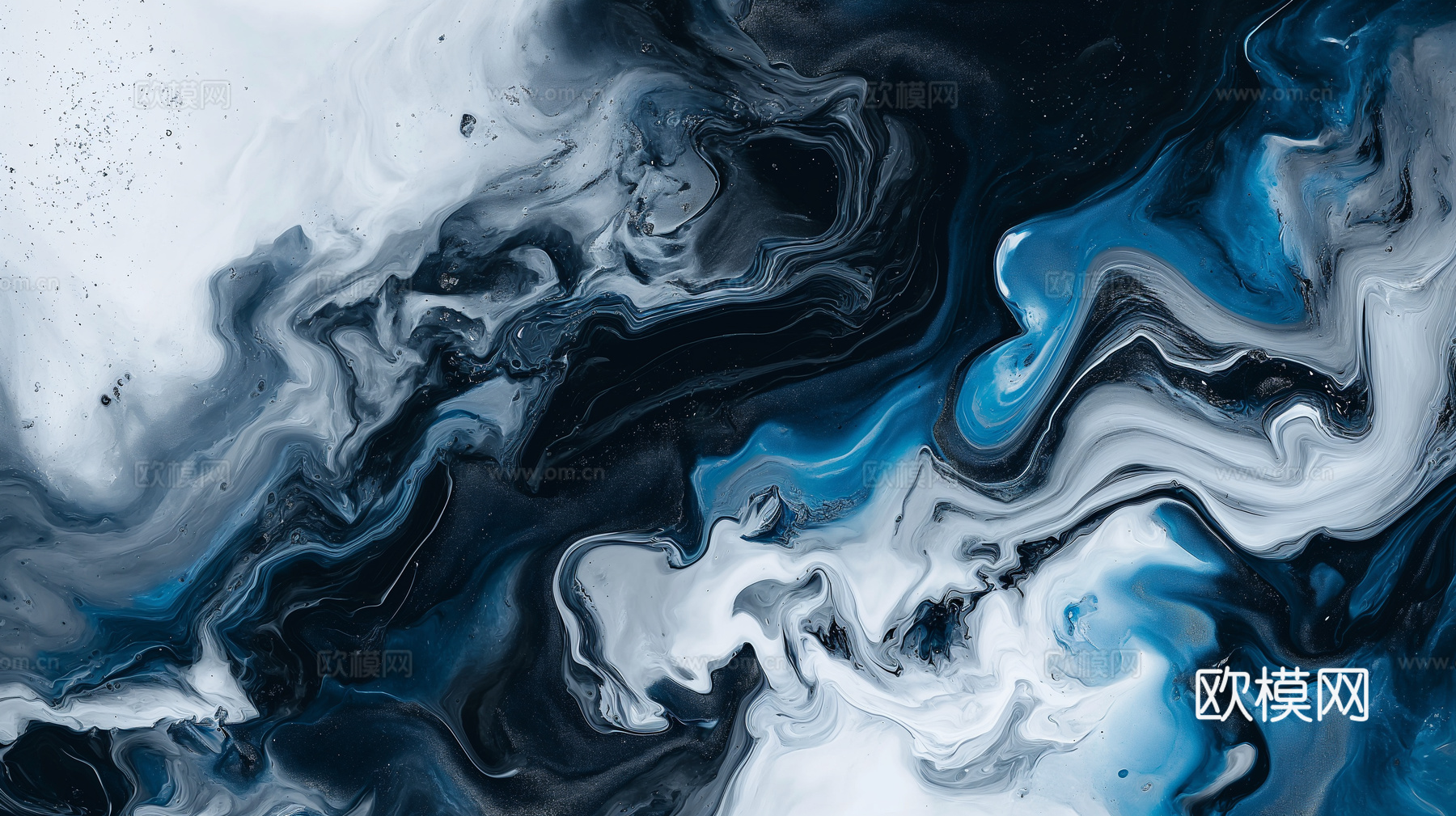 3D立体肌理油画涂抹背景壁纸下载（渲染图7）