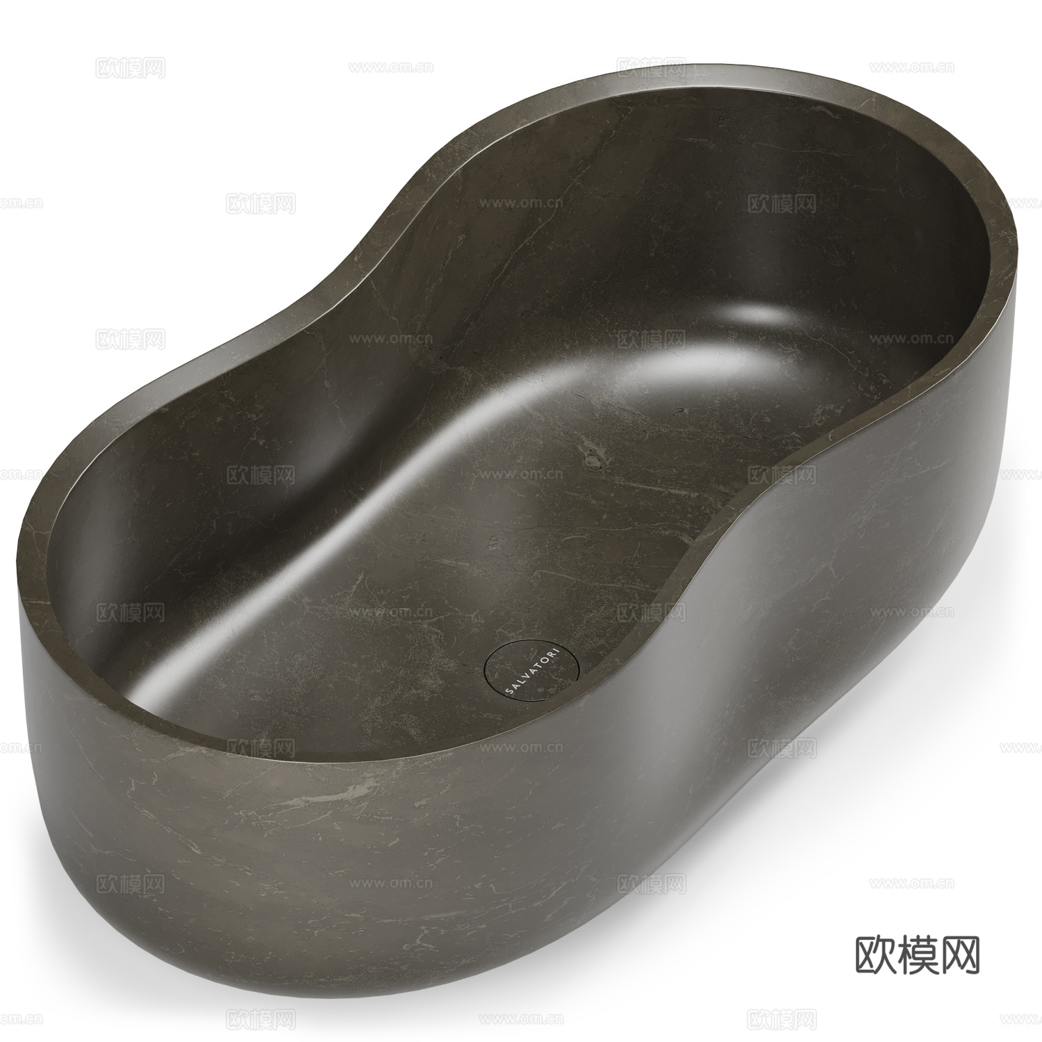 现代意式石材浴缸3d模型