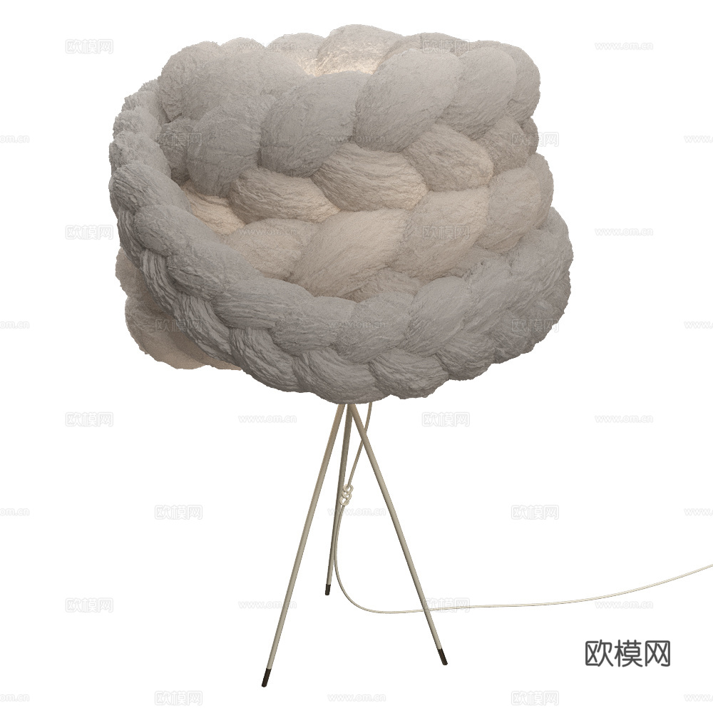 现代侘寂台灯3d模型