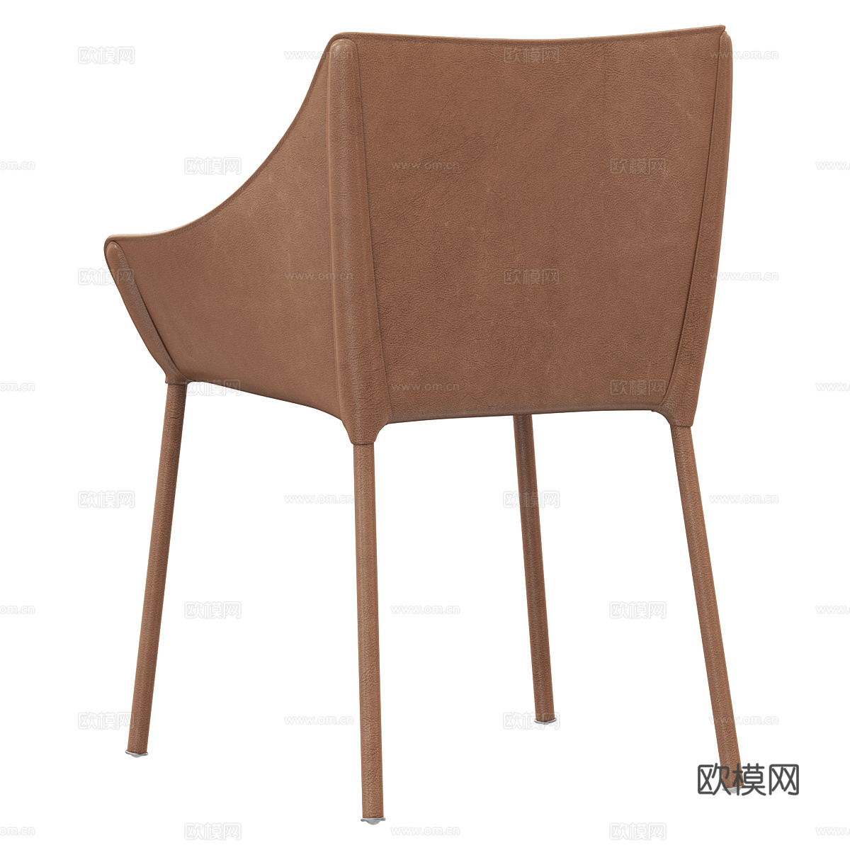 现代意式皮革椅子3d模型