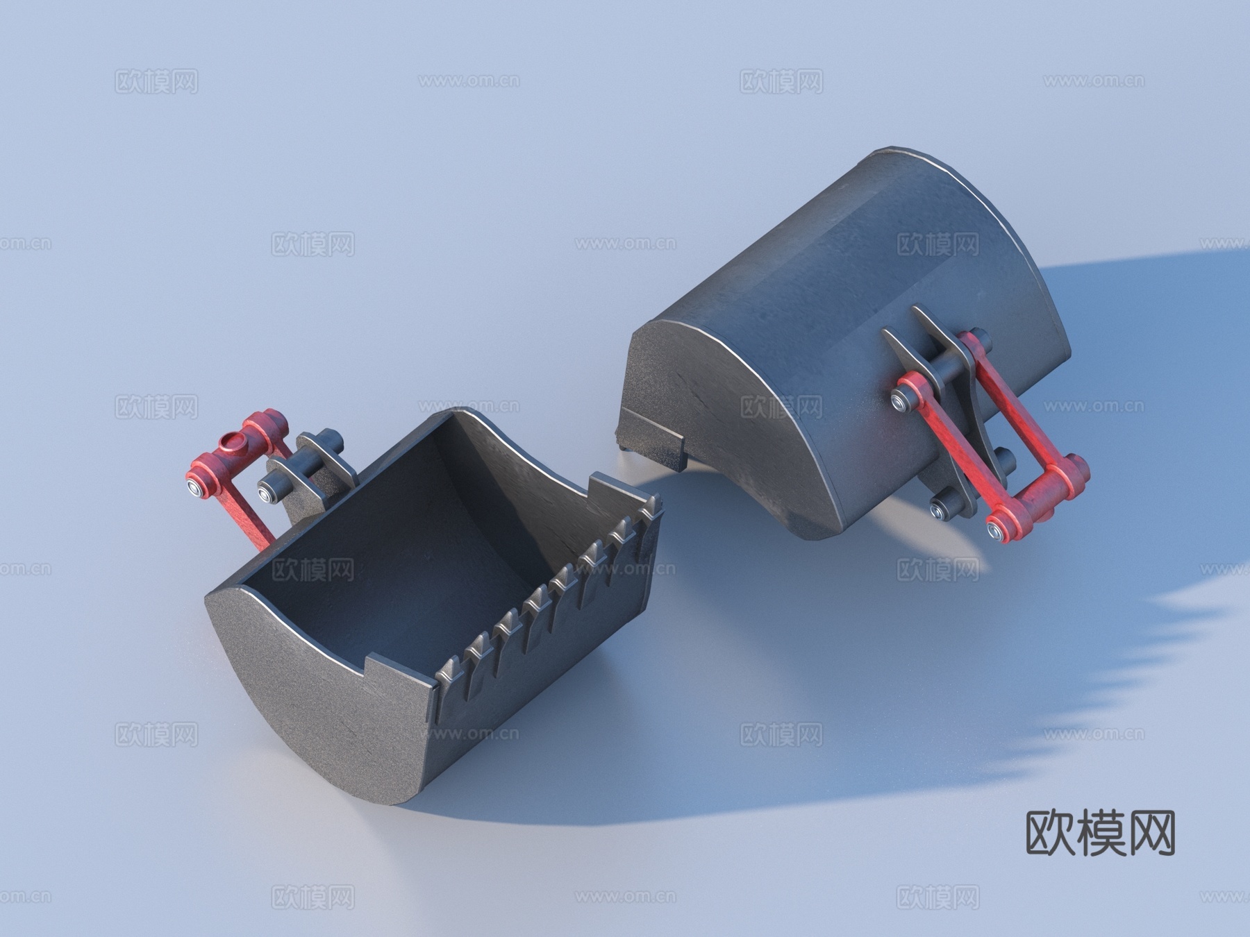 铲斗 挖掘机铲斗 挖土车爪子3d模型