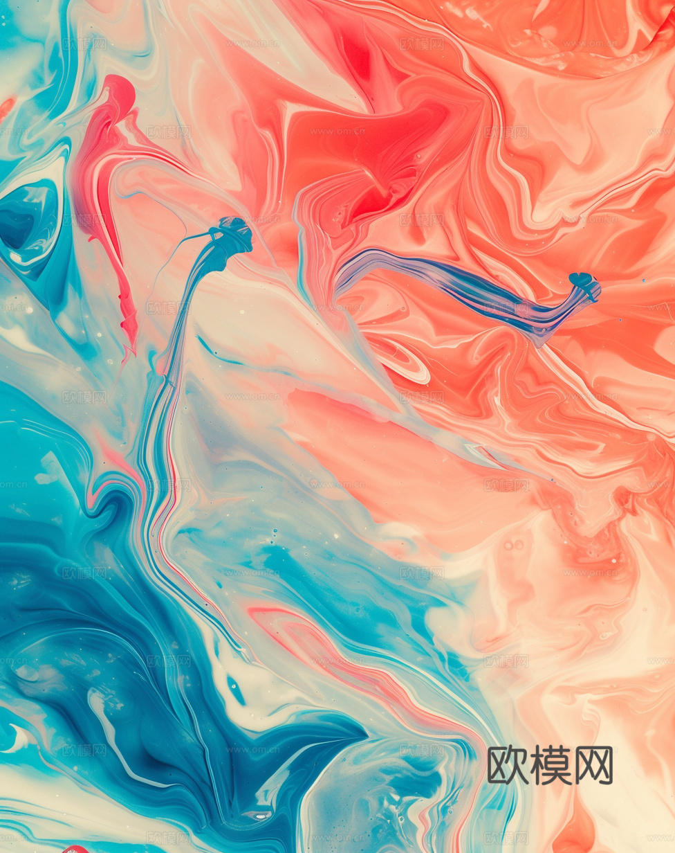 3D立体肌理油画涂抹背景壁纸