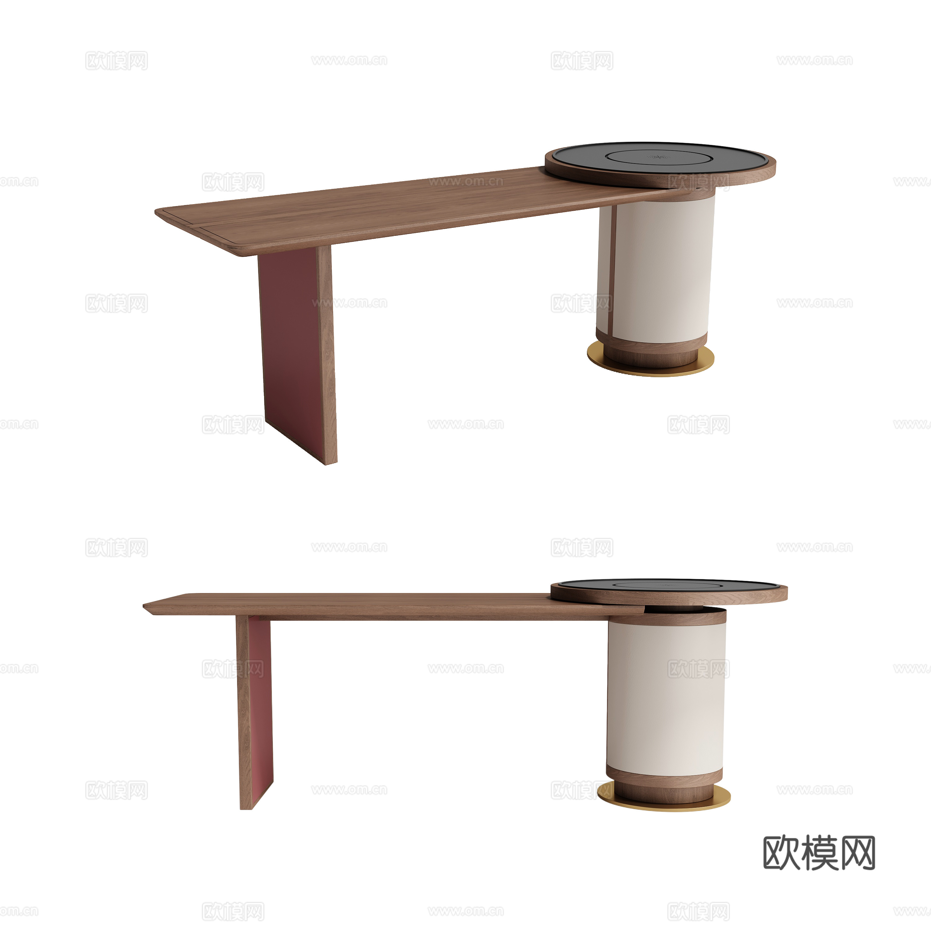 新中式茶台3d模型