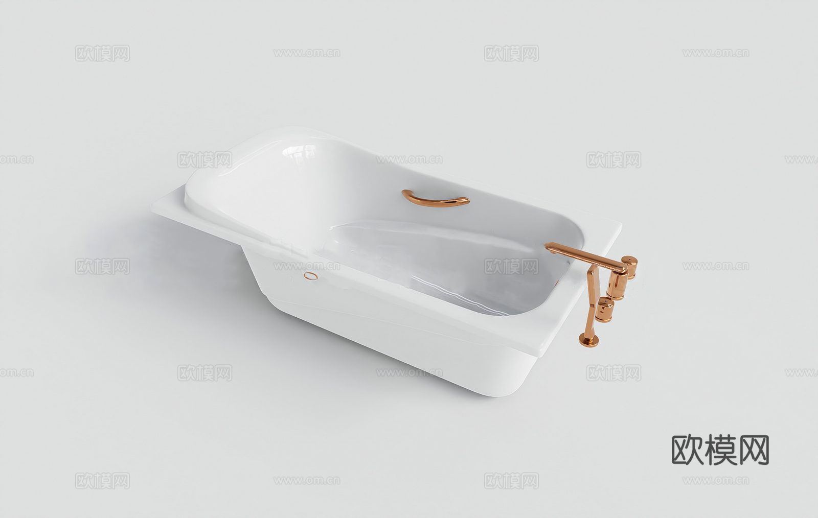 现代简约陶瓷浴缸su模型