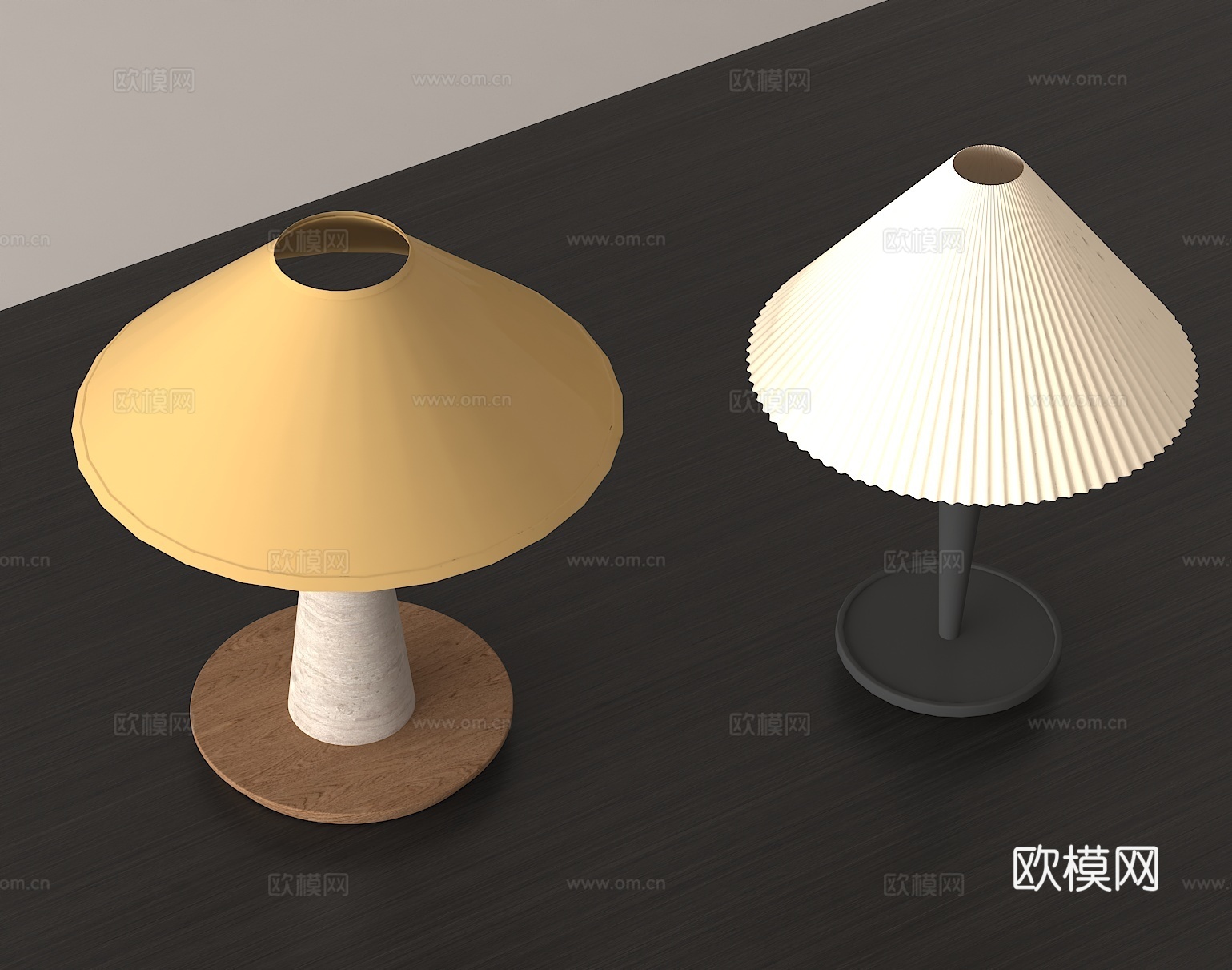 现代台灯 家居灯具 简约设计台灯 创意灯具 灯罩设计3d模型