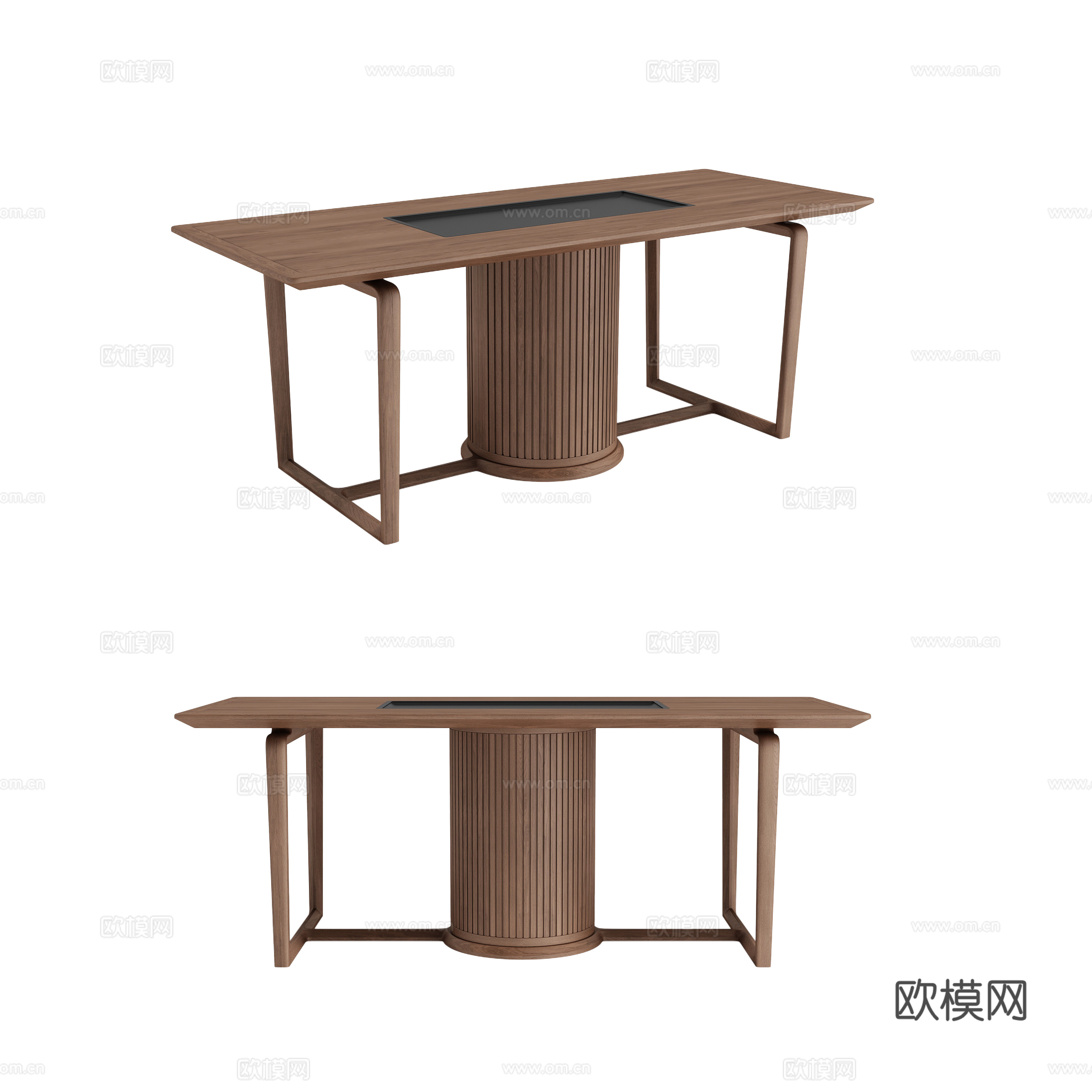 新中式茶台3d模型