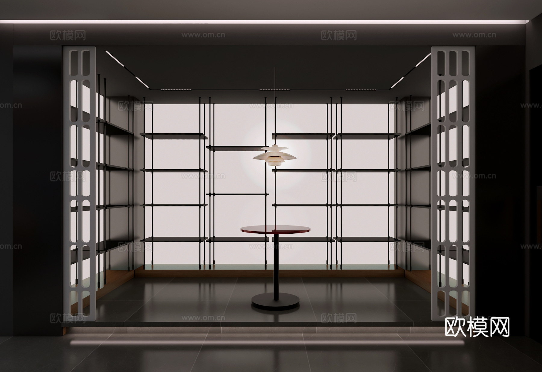 现代展架/展示空间3d模型